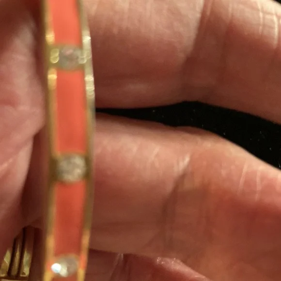 Kate Spade Gold and coral Bangle Bracelet - Picture 2 of 6